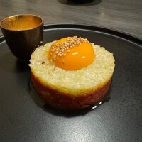 しゃぶしゃぶ 吟半 お台場店 - 和牛ユッケ