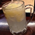 焼肉ホルモン 新井屋 - 氷点下ゆずサワー