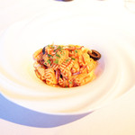 Cucina Italiana 東洞 - パスタ：間人産白イカとオリーブの軽いトマトソース '13 11月中旬