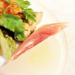 Cucina Italiana 東洞 - 前菜盛り合わせ：ミョウガのアグロドルチェ '13 11月中旬