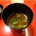 常盤鮨 - 〈おまかせ握り〉お椀（赤だし）