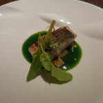 アコルドゥ - 青い旨味と魚　秋茄子とサザエ