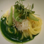 アコルドゥ - 柑橘のパスタとエスケシャーダ；アップ