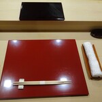 常盤鮨 - テーブルセッティング