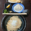 Udommatsuyuki - おろし醤油うどん(小・冷)、カレイのレモン塩天ぷら、おにぎり