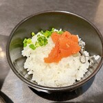 鶏そば かぐら屋 - めんたい鶏雑炊（250円税込）