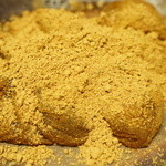 腰掛庵 - お土産にお持ち帰りしたわらびもち。きなこは別添えです。