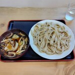 Teuchi Udon Hirata - 田舎つけ汁900円+中盛り100円