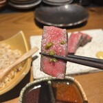 創作鉄板 粉者東京 - 76℃焼き和牛ステーキ