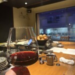 創作鉄板 粉者東京 - 店内カウンター