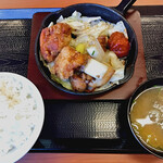 からやま - からやま焼きの二種盛り定食（たれ）979円