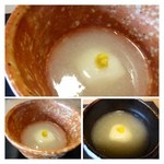 御料理 光安 - 蕪のすりながし・・一口目は蕪本来のお味を感じる優しい味わいですが、後でお出汁などの旨みが口に広がります。美味しいですね。こちらは「器」も素敵です