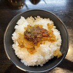 赤麺 梵天丸 - ご飯中200円