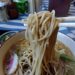 そば処 久楽 - 麺リフト⤴️