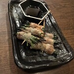 炭火・串焼き ボンちゃん - ニラ巻き
