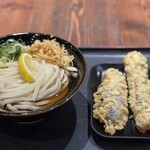 Sanuki Udon Taishi Toukyou Men Tsuu Dan - ■ぶっかけ＋天ぷら二種¥847