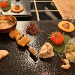 和フレンチバル村塾 - 前菜盛り合わせ