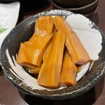 旨酒楽食 まるく - 太いシナチク、味付けがいい～～