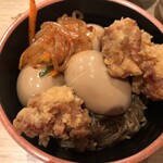 Yakiniku Kudaya - から揚げ、煮玉子、チャプチェ他。食べ放題たち
