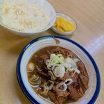 セキネ - 料理写真:もつ煮、ライス、ラーメンのDセット