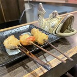 串揚げ屋　福爐 - こんな風に出てきます！