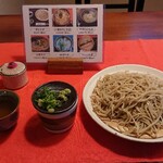 甘味 手打ち蕎麦 しも村 - ざるそば大盛