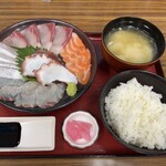 竹野鮮魚 - 職人おまかせ刺身定食/1,400円♪