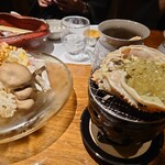天橋立離宮 星音 - しゃぶしゃぶした身を蟹味噌で