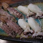 鮨大吉 - （2009/8）生から茹でたシャコと新烏賊