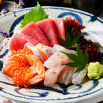Seven types of sashimi