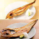 <Various charcoal-grilled dishes>