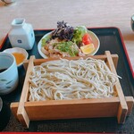 升風庵 - とりのたたきと蕎麦のセット（盛り蕎麦)¥1,550