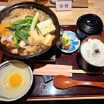 Jidori Ryouri Ajisenryou - 地鶏すき焼き定食