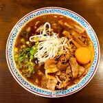 徳島ラーメン 大孫 - ラーメン大盛り