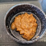 なか卯 - 別皿の海老味噌