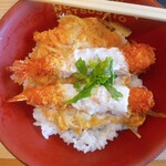 かつさと - エビフライ丼