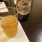 居酒屋 海鮮組 - グラスが…これ乾杯前ですよ。