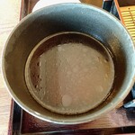 武双庵 - 蕎麦を食べ終えて残った鴨汁