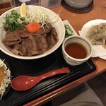 讃岐のおうどん 花は咲く - 「極上の肉うどん」と「霜降りひらたけ天」