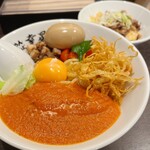 ra-memmazesobakouseiken - トマトまぜそば＋味玉＆チャーシュー丼