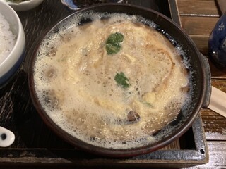 湯葉丼 直吉 - 湯葉の玉子とじ