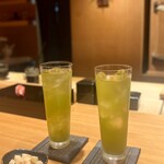 恵比寿 鮨 ふじまさ - 玉露割り