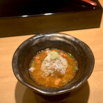 恵比寿 鮨 ふじまさ - セイコガニの茶碗蒸しご飯