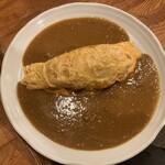 一夢庵 カレー - 231127月　大阪　一夢庵カレー　オムカレー900円