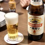 Nikusai Baru Compass - 飲み放題は瓶ビール