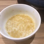 鳥そば 真屋 - スープ雑炊風