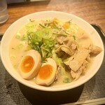 札幌タンメン ベジ達 - 贅沢野菜塩豚たんめん＋味玉肉増
