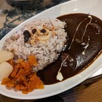 白山文雅 - 香蘭社での出店∶ほたて貝カレー