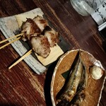 囲坊主 - シイタケ肉巻き、本シシャモ