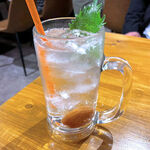 さかながはねて - しそ焼酎の梅干しサワー（税別 500円）